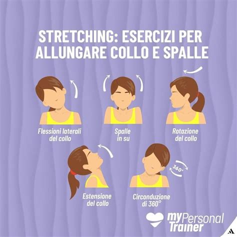 Esercizi di stretching per il collo