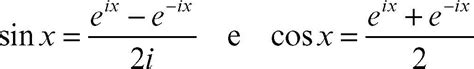 Diagramma che illustra la formula di Eulero e^{ix} = \cos x + i\sin x