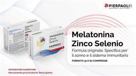Infografica sui benefici combinati di melatonina, zinco e selenio