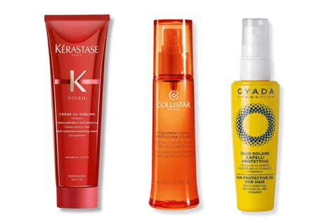 Schema di protezione solare per capelli