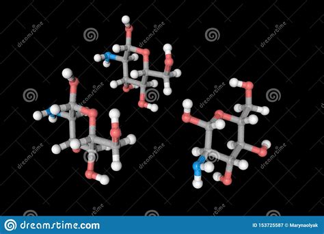 Schema molecolare della glucosamina