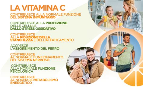 Schema dei benefici della vitamina C e dello zinco per il sistema immunitario