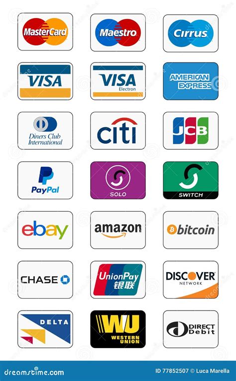 Icone metodi di pagamento: Carta di credito, PayPal, Satispay, Bitcoin
