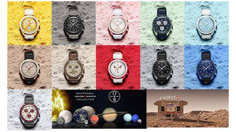 Collezione Swatch Omega MoonSwatch con 11 modelli dedicati ai pianeti