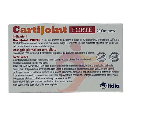 Infografica su come assumere Cartijoint Forte