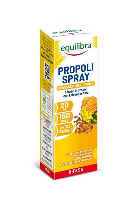 Spray per la gola con propoli