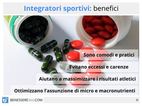 Integratori sportivi e loro benefici