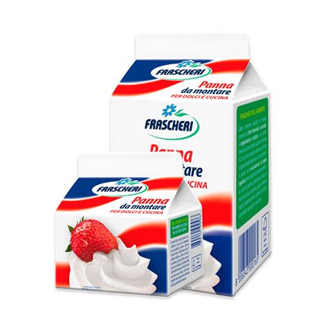 Confronto visivo tra panna tradizionale e panna senza grassi a base di lattobacilli