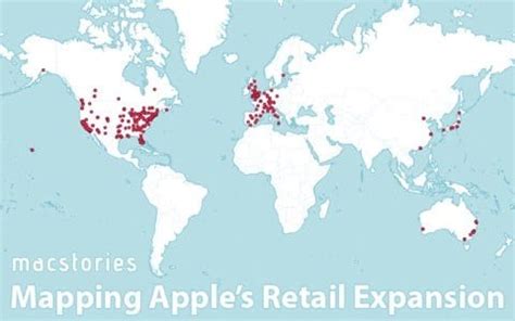 Mappa che mostra la distribuzione degli Swatch store nel mondo