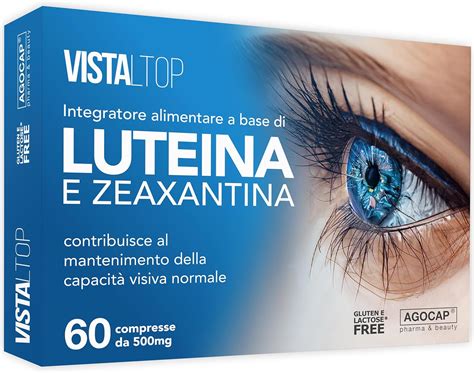 Schema della macula oculare con evidenza della concentrazione di luteina e zeaxantina