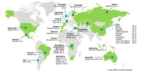 Mappa dei principali paesi produttori di pepe
