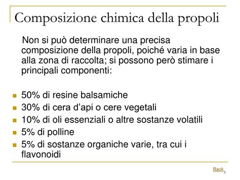 Composizione chimica della propoli