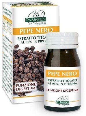 Estratto di pepe nero con piperina