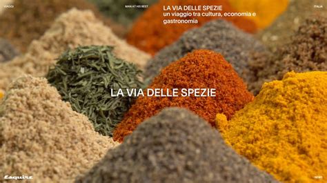 Mappa delle principali fonti di spezie nel mondo