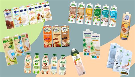 Immagine di una selezione di bevande vegetali senza zuccheri