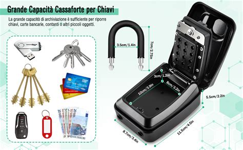 Chiavi di sicurezza con inserti colorati