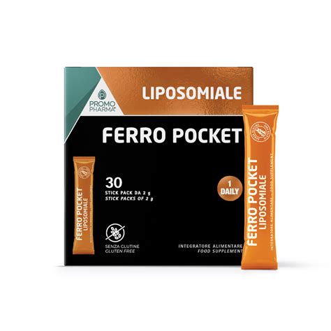 Immagine di una confezione di Ferro Liposomiale Pocket