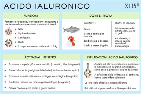 Schema dei benefici dell'Acido Ialuronico per la pelle