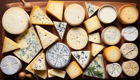 Immagine di diversi tipi di formaggi erborinati