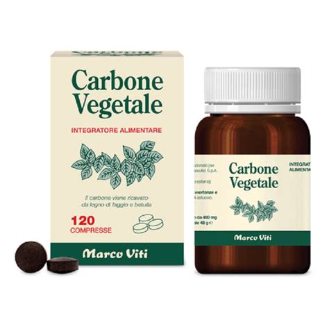 Tabella comparativa di prodotti a base di carbone vegetale
