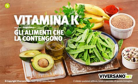 Infografica: Cibi ricchi e poveri di Vitamina K