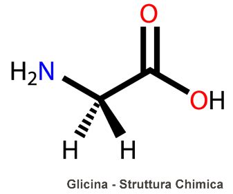 Struttura molecolare della glicina