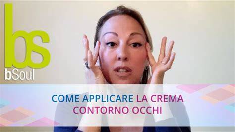 Infografica su come applicare correttamente il contorno occhi