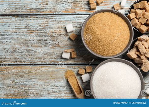 Immagine comparativa di diversi tipi di zucchero