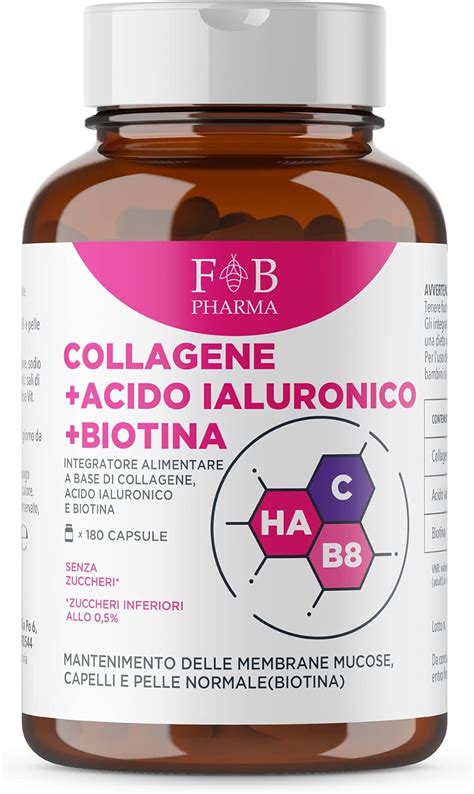 Confronto tra collagene, acido ialuronico e biotina