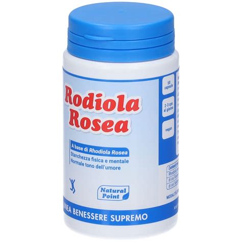 Immagine di una capsula di integratore di Rodiola