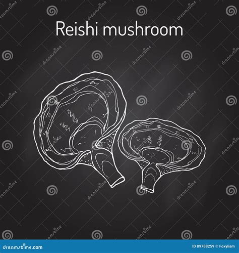 Illustrazione del fungo Reishi