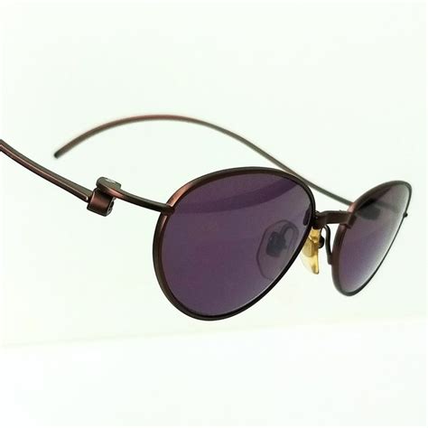 Occhiali da sole vintage Yohji Yamamoto con montatura in metallo a traliccio