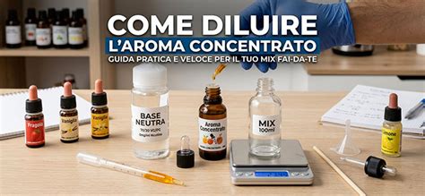 Etichetta di un aroma concentrato per sigaretta elettronica