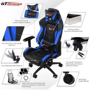 Dettagli materiali sedia GT Omega Elite