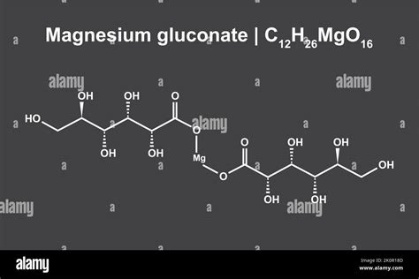 struttura molecolare del gluconato di manganese