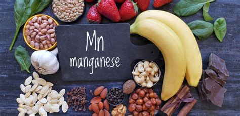 grafico che illustra i benefici del manganese per la salute