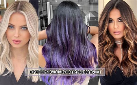 Immagine di diversi colori di capelli vibranti e sani