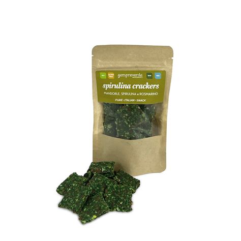 Ingredienti dei crackers alla spirulina