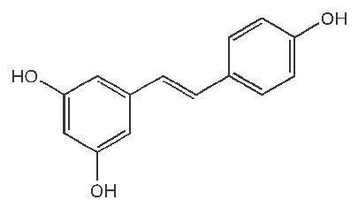 Struttura chimica del Resveratrolo