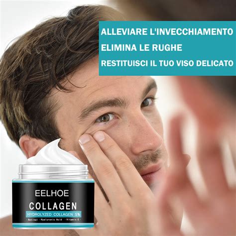 uomo che applica crema antirughe