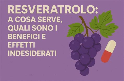 Schema dei benefici del resveratrolo