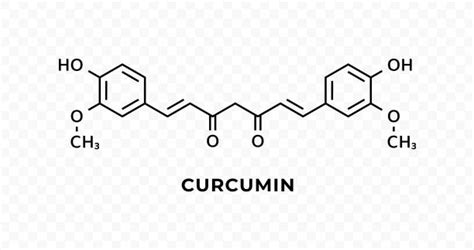 Struttura molecolare della curcumina