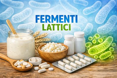 Infografica sui diversi ceppi di fermenti lattici e i loro benefici