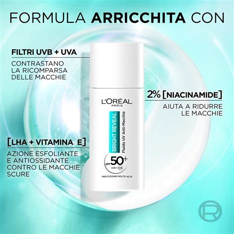 Immagine della confezione del prodotto L'Oréal Paris Bright Reveal Fluido UV Anti-Macchie SPF 50+