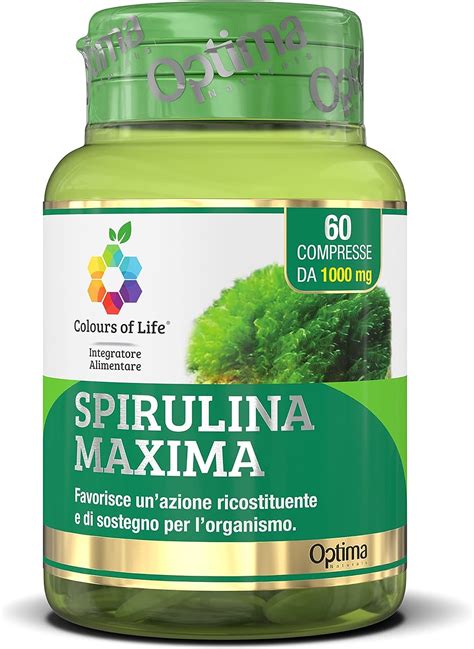 Immagine di un barattolo di integratore di Spirulina