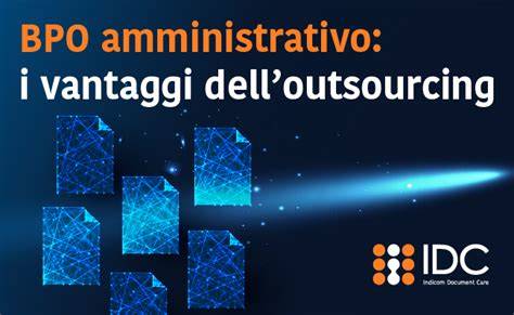 Infografica sui vantaggi dell'outsourcing amministrativo
