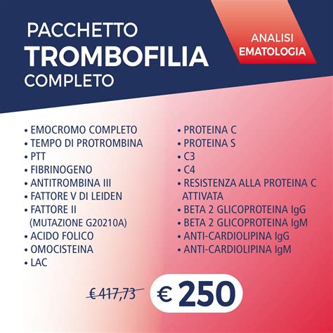 Schema che illustra le cause genetiche e acquisite della trombofilia