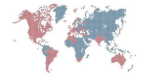 Mappa che mostra la presenza globale di Buongiorno Vitaminic S.p.A. nei vari continenti