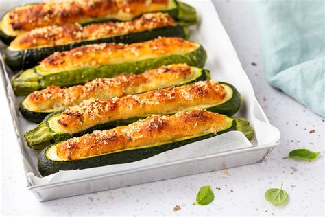 Zucchine ripiene di ricotta