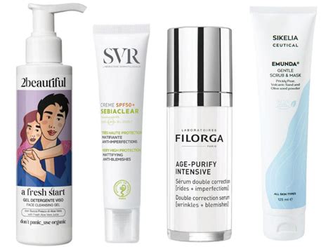 Esempi di prodotti skincare con niacinamide e acido poliglutammico